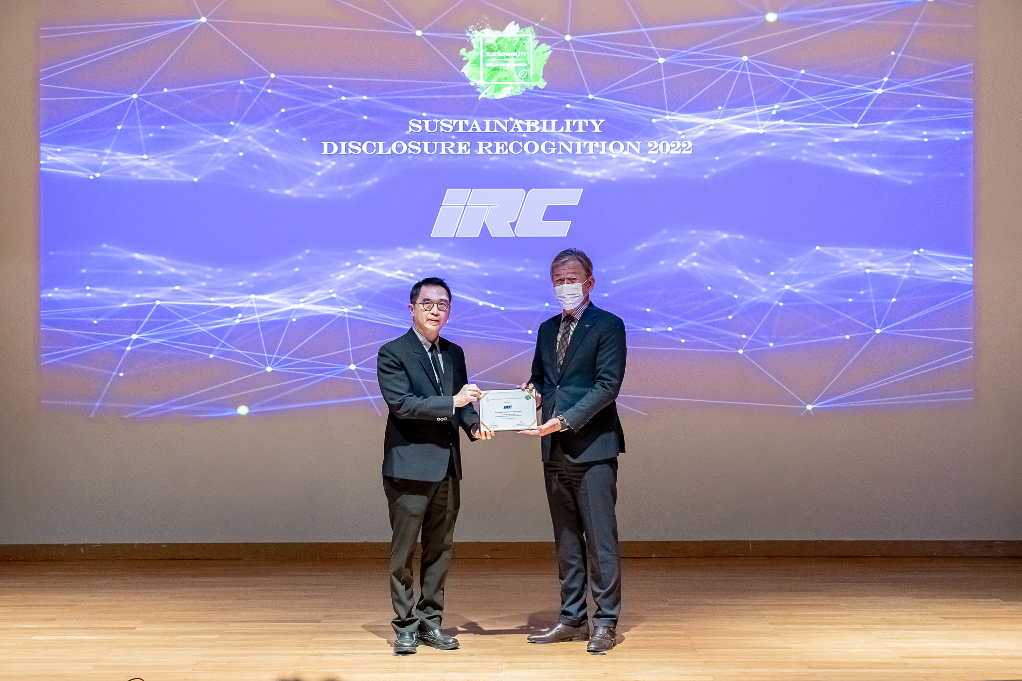 IRC ได้รับรางวัล "Sustainability Disclosure Recognition" ประจำปี 2565 จากสถาบันไทยพัฒน์